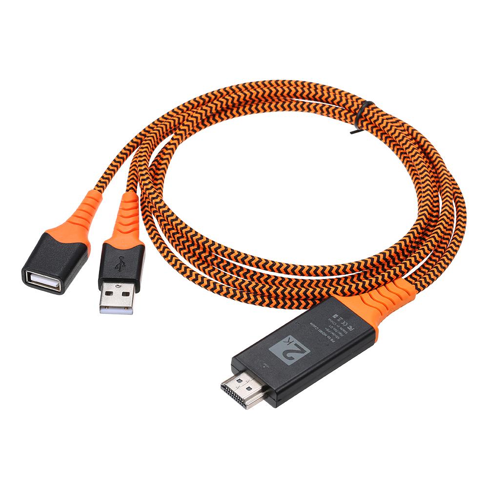 Adapter chuyển đổi từ điện thoại di động sang cổng HD 1080P HDTV Digital AV Adapter USB 2.0 HD