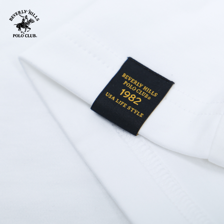 Áo Tshirt Ngắn tay Nam Beverly Hills Polo Club Regular Fit -TSMRSS23TL063 WT WHITE