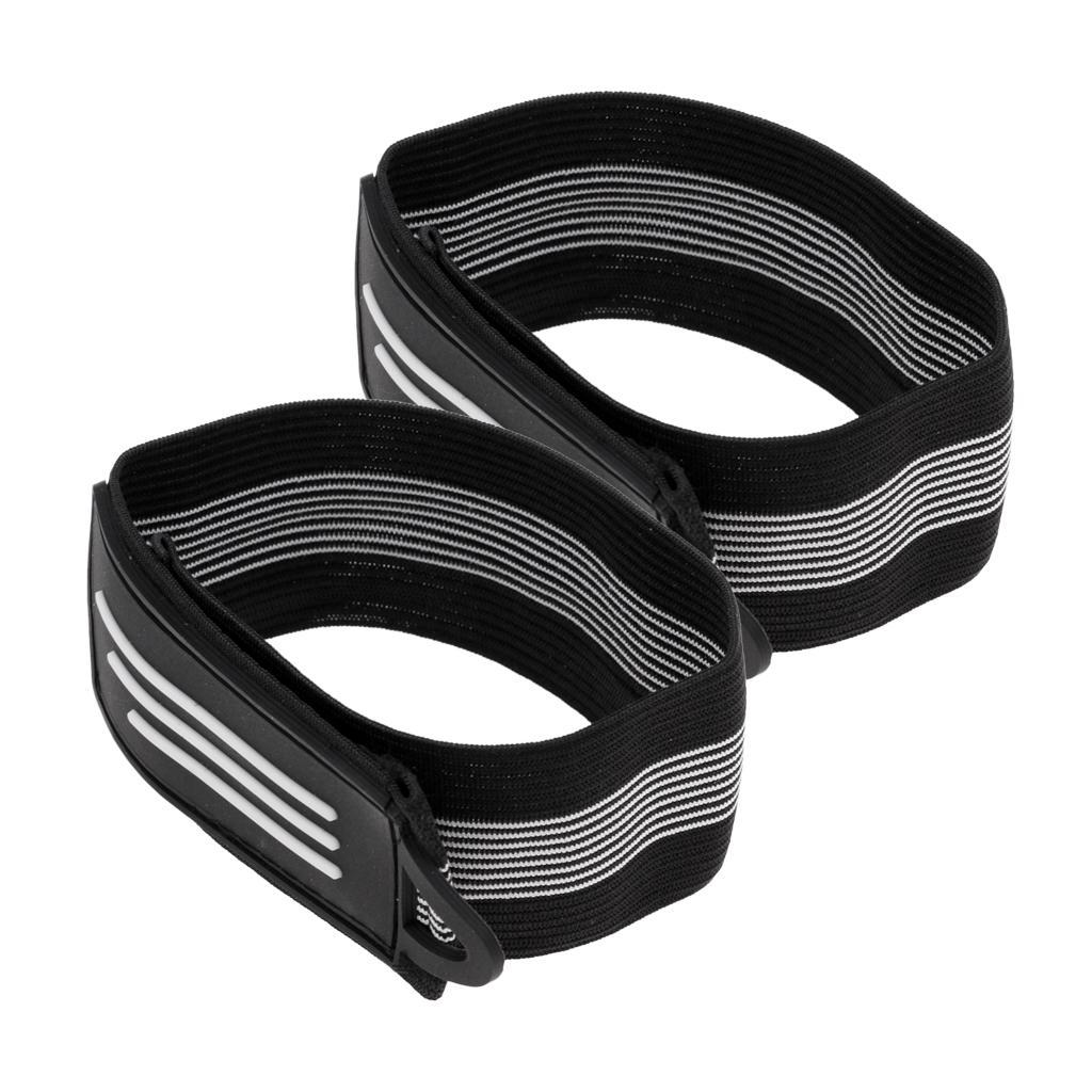 3-20pack Ankle Leg Strap Cycling Bike Riding Pants Band Leg Strap Black