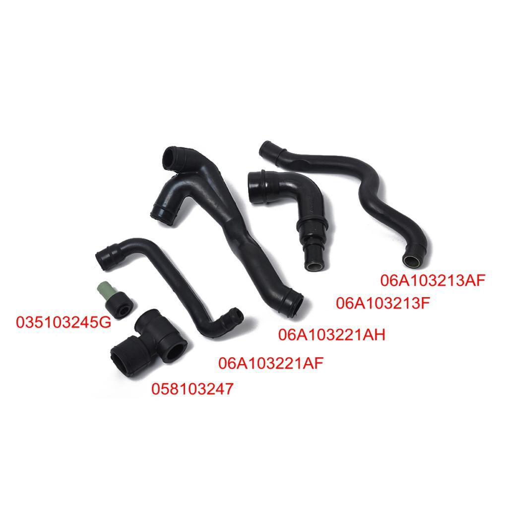 6Pcs Engine Crankcase Breather Hose Pipe Set For  A3   Golf 4