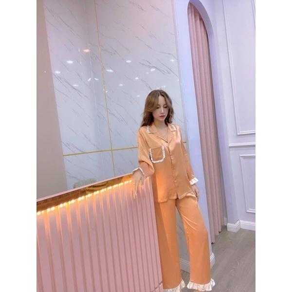 BỘ PIJAMA DÀI S H E R L A R R NÂU BÈO XINH
