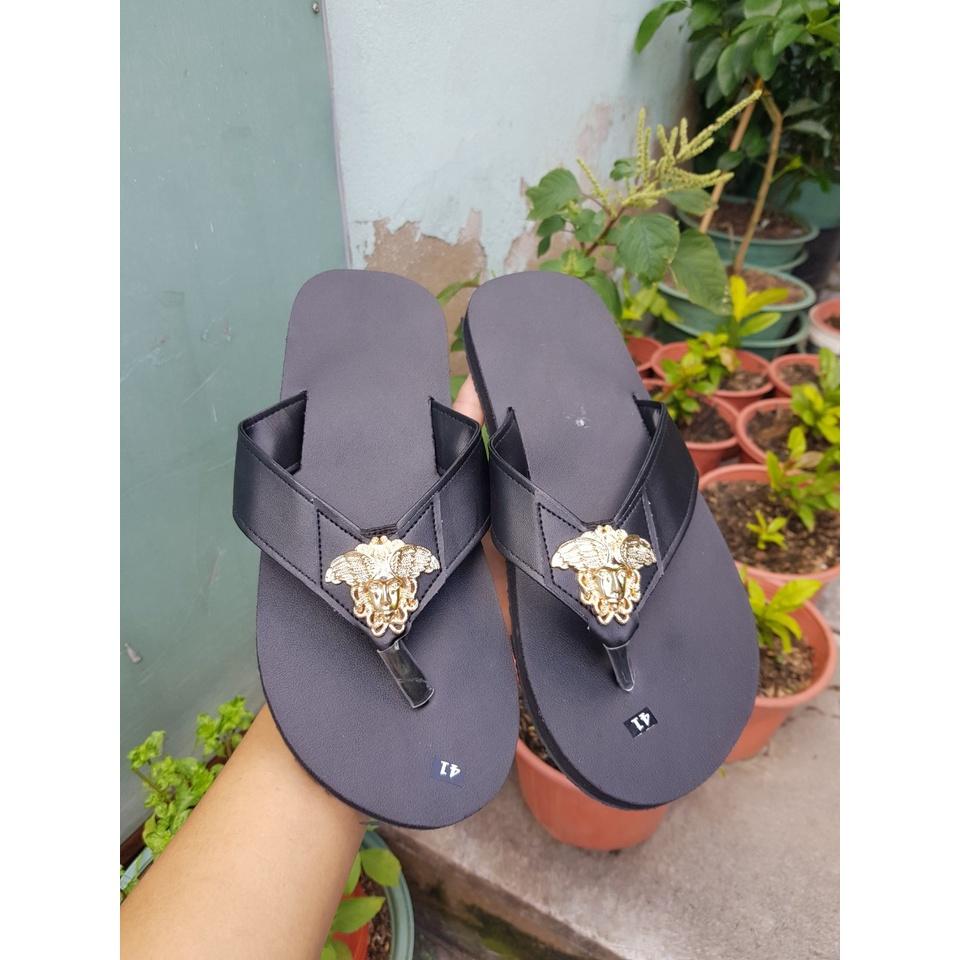 sandal đồng nai dép quai kẹp nam đế đen quai đen size từ 37 nam đến 44 nam