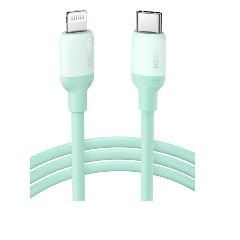 Cáp dữ liệu USB dành cho iphone màu xanh truyền dữ liệu giữa máy tính và điện thoại dài 1m Ugreen 20308 - Hàng chính hãng