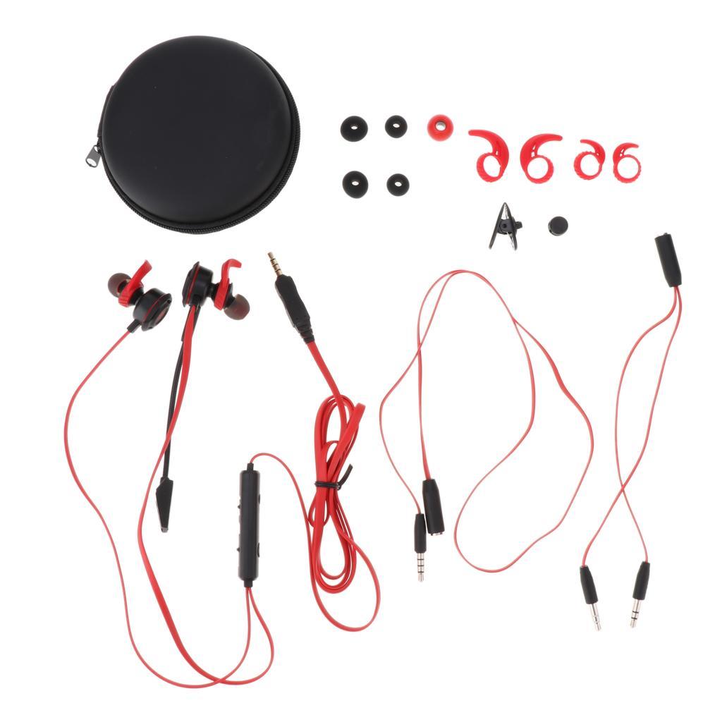 3.5 MM Wired Gaming Earphone, Noise Cancelling Stereo Bass Gaming Headphone with Adjustable Mic for Laptop, PC