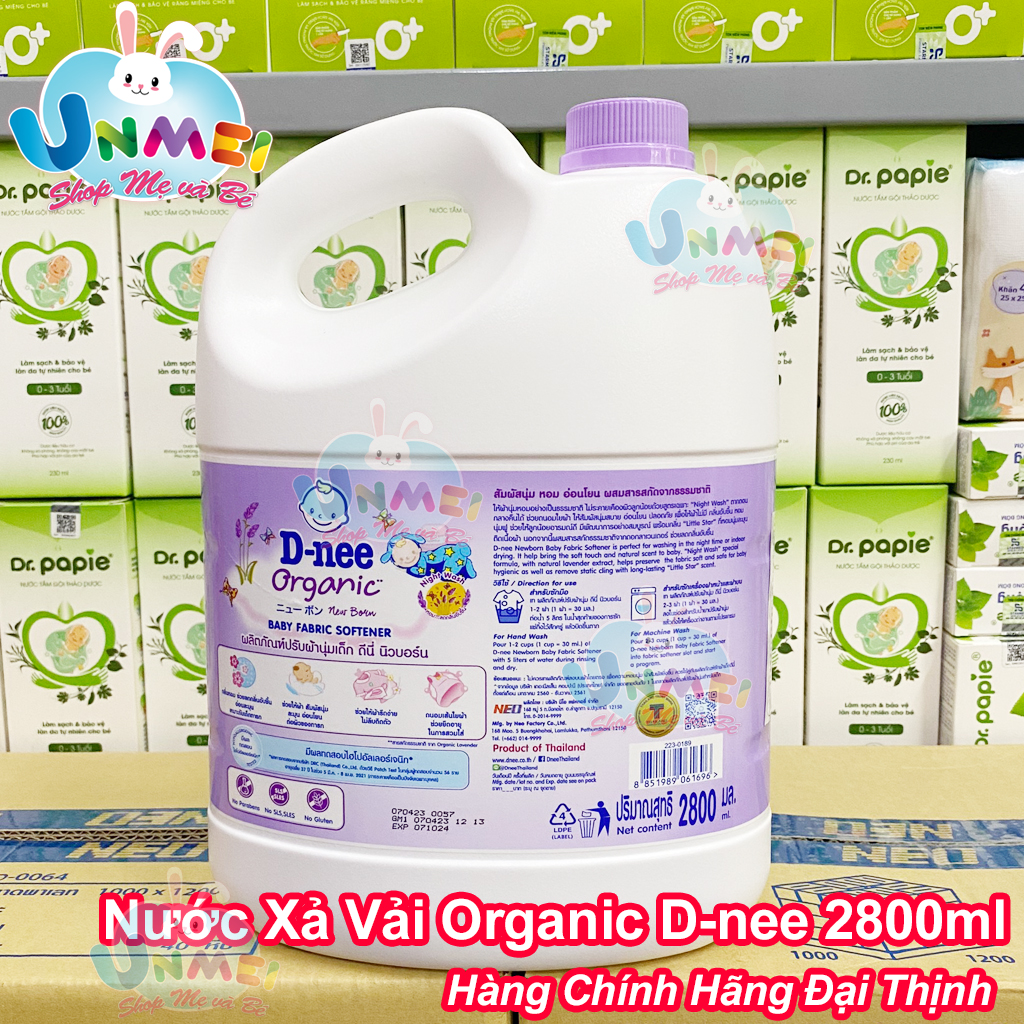 Dung Dịch Xả Quần Áo Cho Bé D-nee - Chai 2800ml