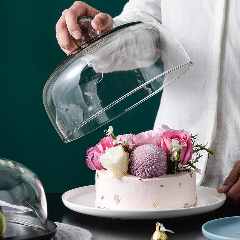 Sáng Tạo Gốm Sứ Bánh Chảo Kính Tráng Miệng Màn Hình Khay Trang Trí Bánh Dụng Cụ Bánh Đứng Bộ Nhà Bếp Viện Trợ Phụ Kiện