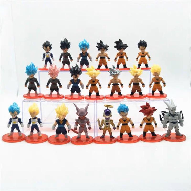 Mô Hình Phiên bản Q của Dragon Ball Super mô hình tay Super Saiyan Tôn Ngộ Không Vegeta Frieza Saru đồ trang trí
