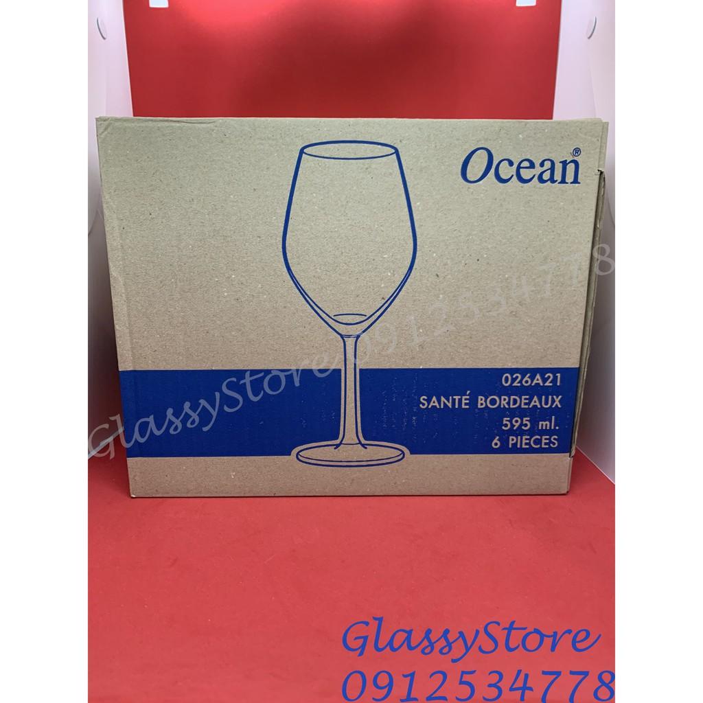 Ly rượu vang thủy tinh Ocean Santé Bordeaux 1026A21 - Hàng chính hãng