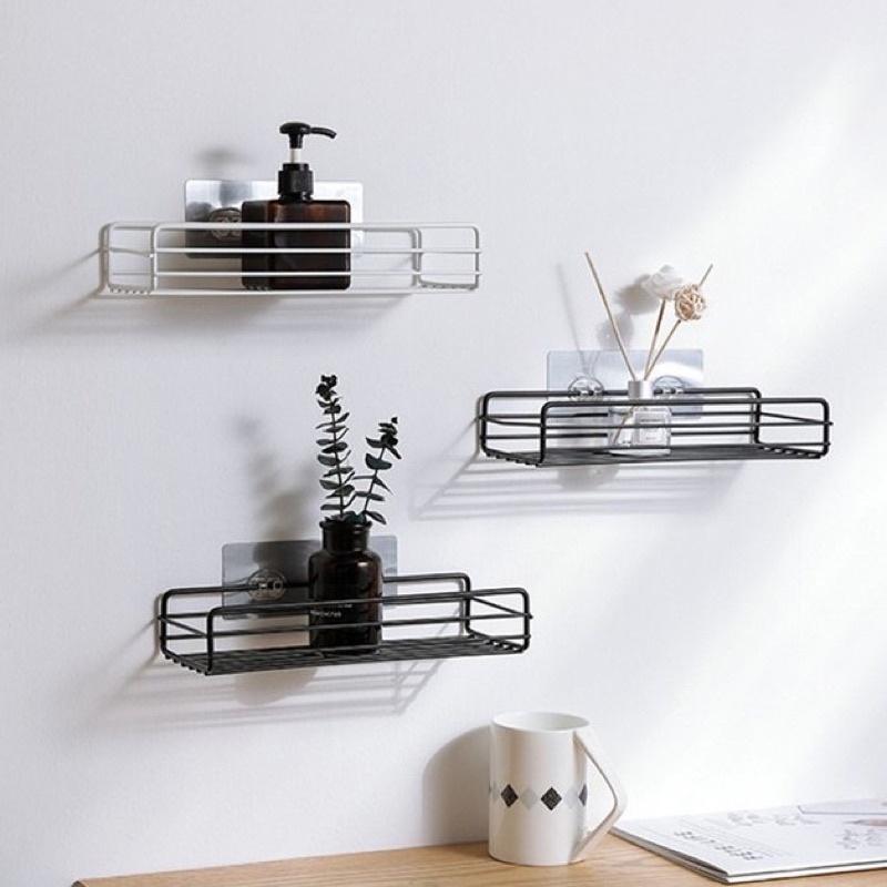 Kệ Nhà Tắm Hình Chữ Nhật , Kệ Sắt Dán Tường Cao Cấp Không Rỉ Siêu Chắc