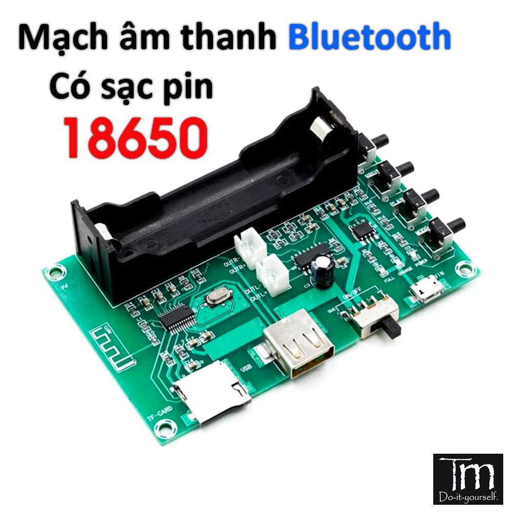 Mạch Loa Bluetooth PAM8403 Tích Hợp Pin 18650 -