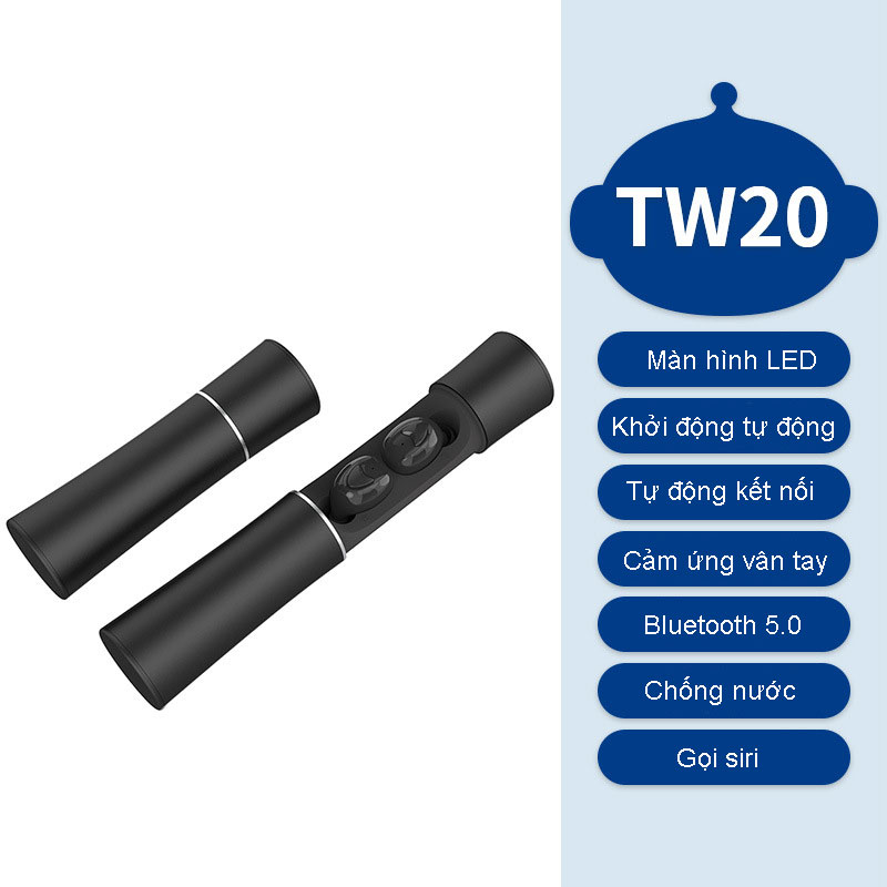 Tai Nghe Bluetooth Nhét Tai Không Dây - Âm Thanh HiFi - Chống Nước - Chống Ồn - Bluetooth 5.0