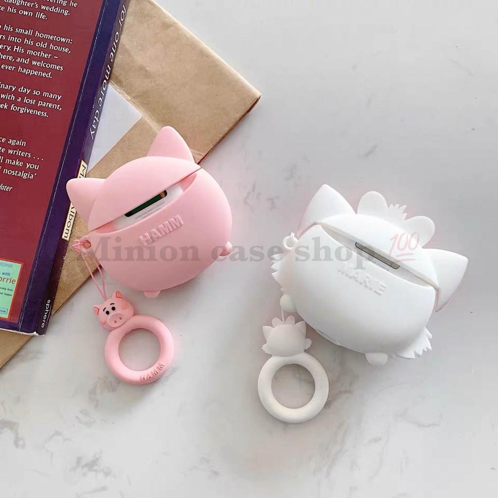 Bao Case Ốp dành cho airpod 1 và 2, tai nghe bluetooth i11,i12, i100, i9s... mèo và heo cao cấp