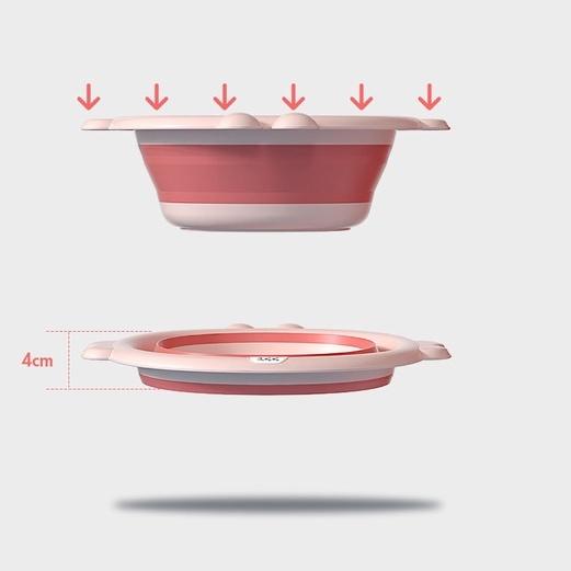 Chậu rửa mặt gấp gọn con ong cho bé - Giao màu ngẫu nhiên