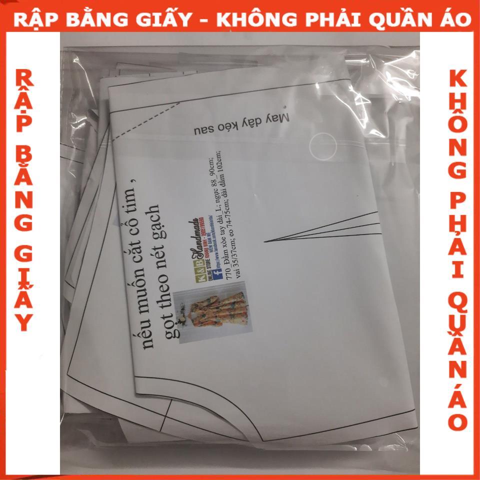 Rập giấy A0 mã 383 (BẢN VẼ) rập đầm thun