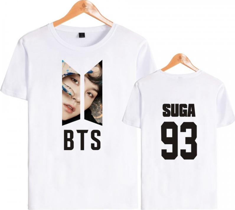Áo BTS SUGA tshirt in 2 mặt in logo BTS