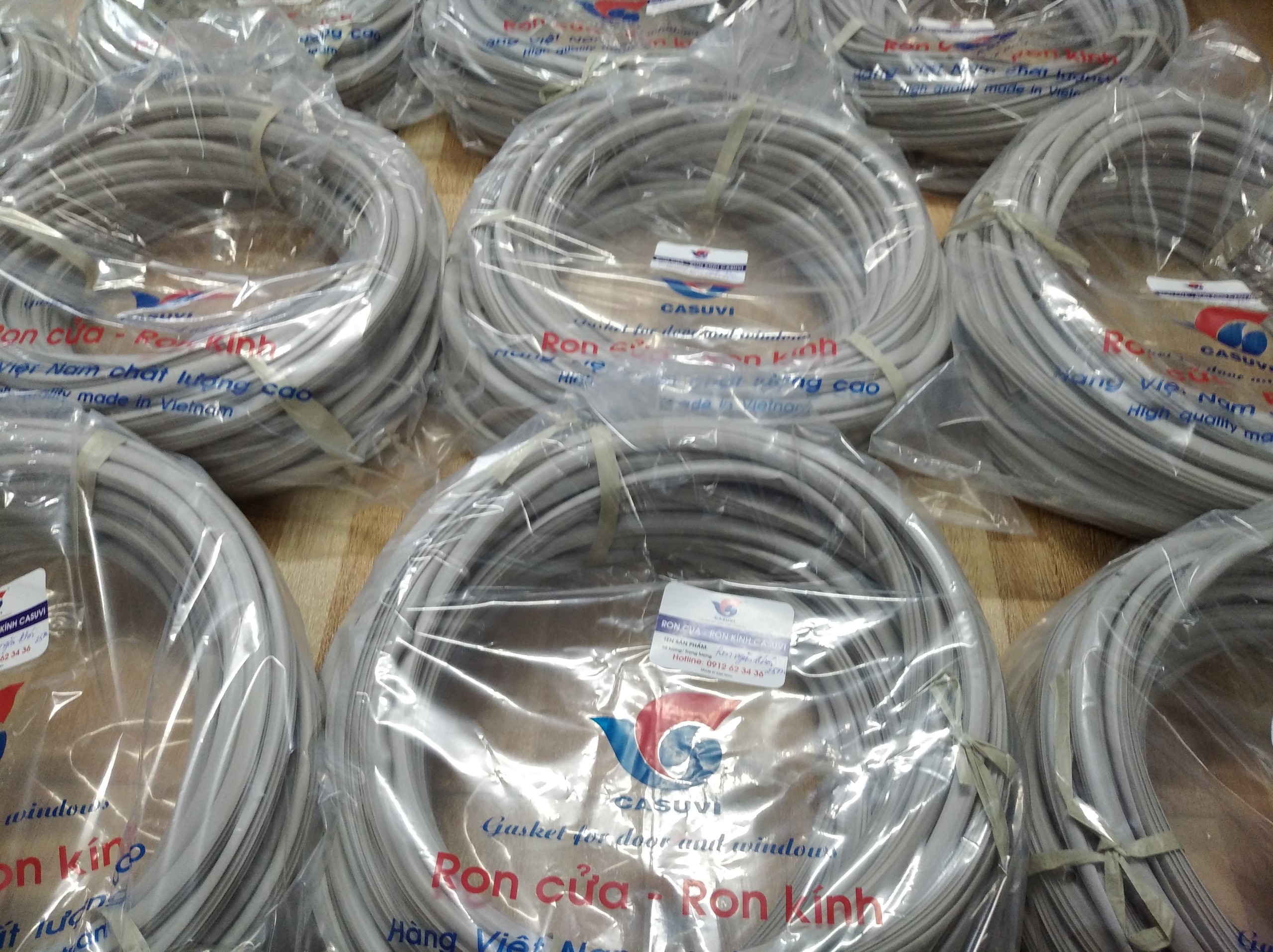 Ron Ngăn Khói Cửa Thép Cửa Chống Cháy Cuộn 25m - Hiệu CASUVI Hàng Việt Nam Chất Lượng Cao