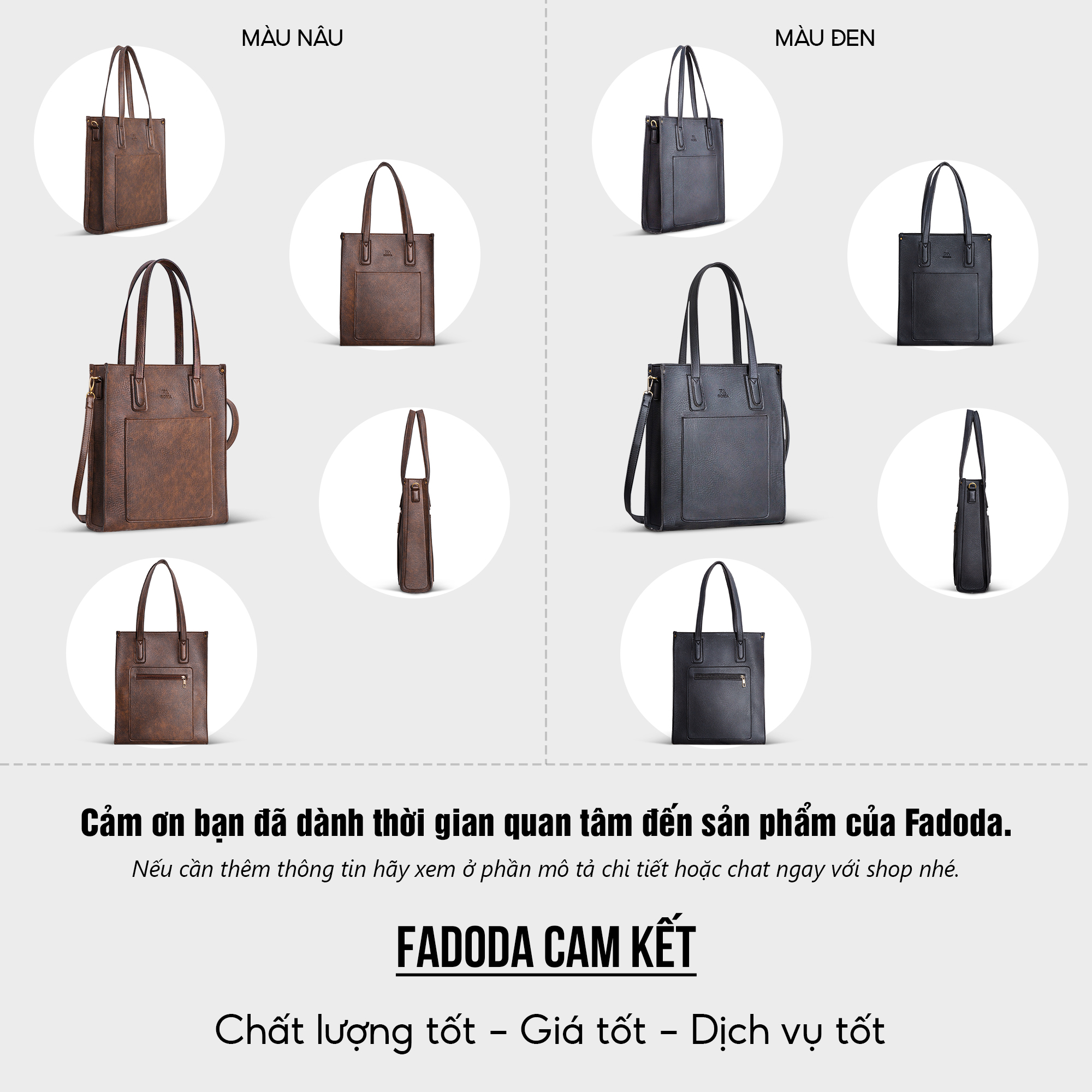 Túi xách công sở thời trang nữ FTX1 FADODA