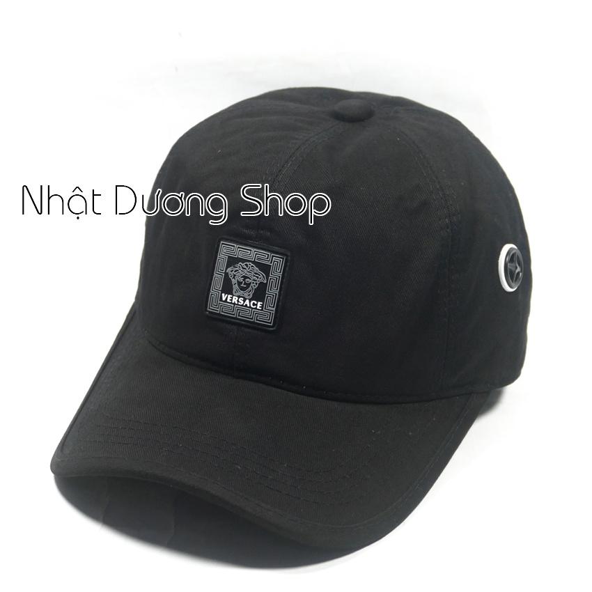 Nón kết thêu mặt da đẹp sang trọng phù hợp cho cả nam và nữ yêu thích nón xịn. - Đen