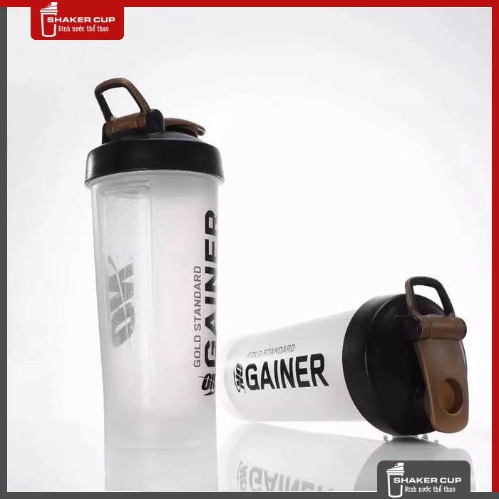 Bình lắc tập gym bình nước thể thao Shake bottle ON Gold Standard chính hãng 1 lít