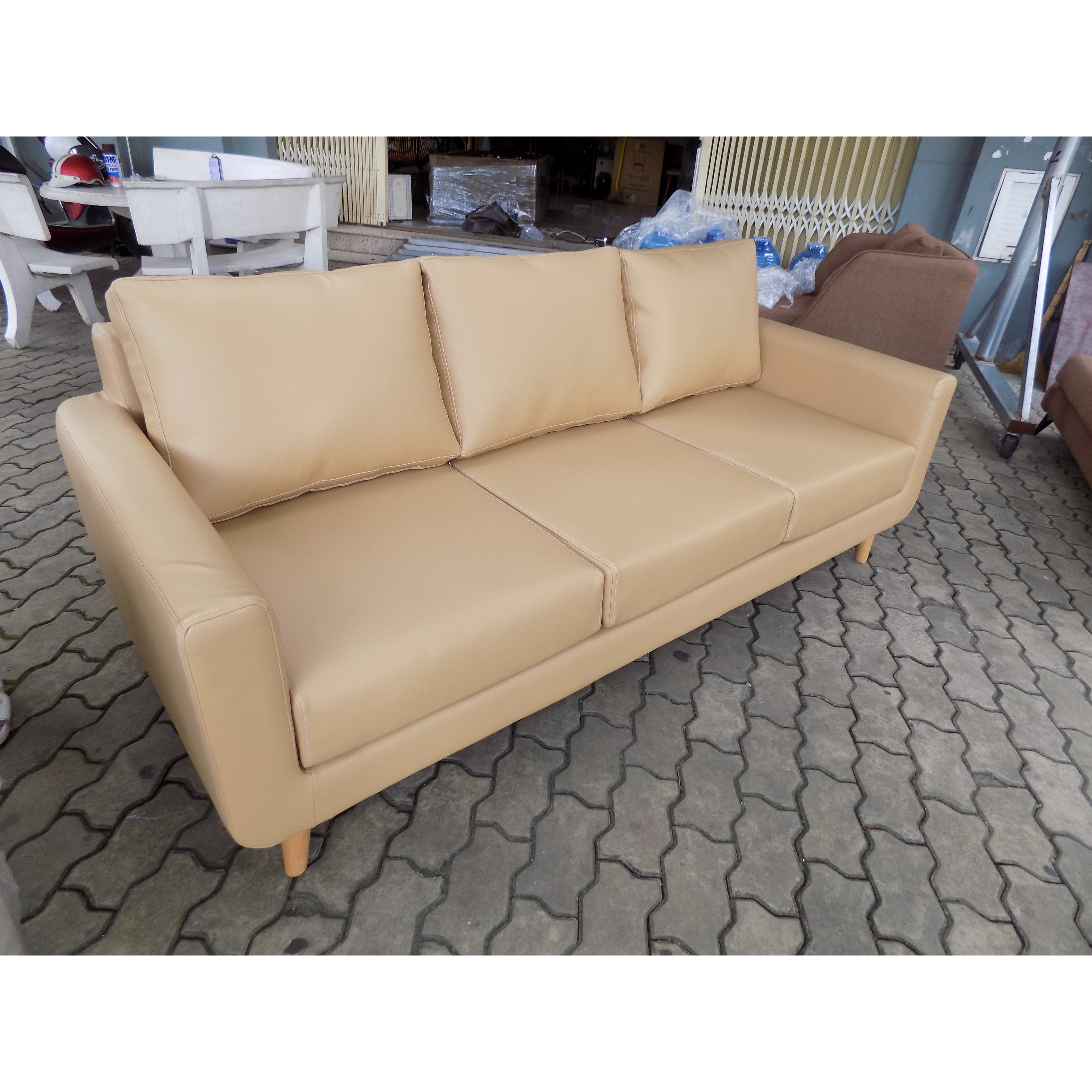 Sofa da juno sofa kiểu dáng đơn giản