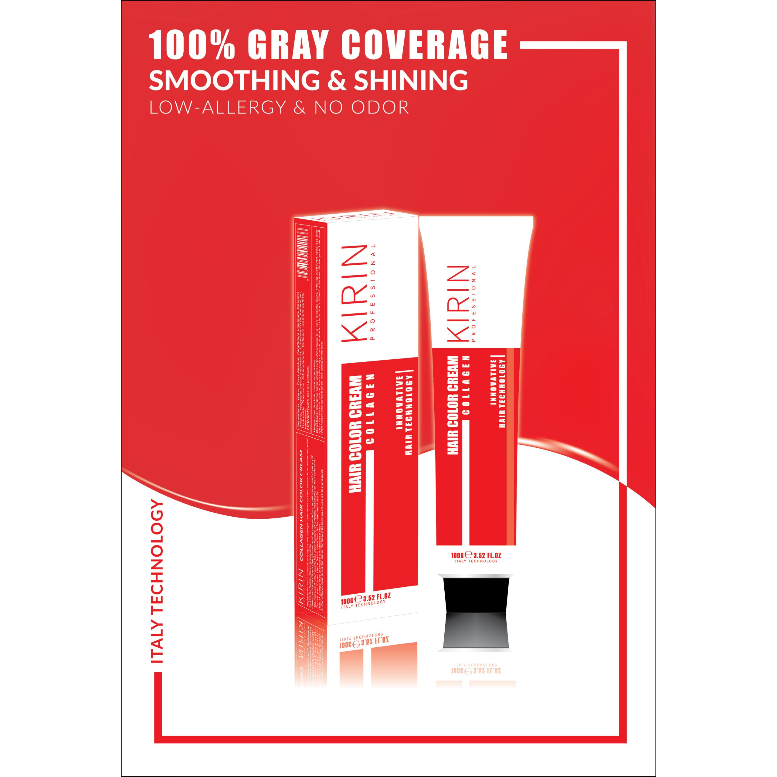 Kem nhuộm tóc collagen kirin 100g - Màu nâu đen
