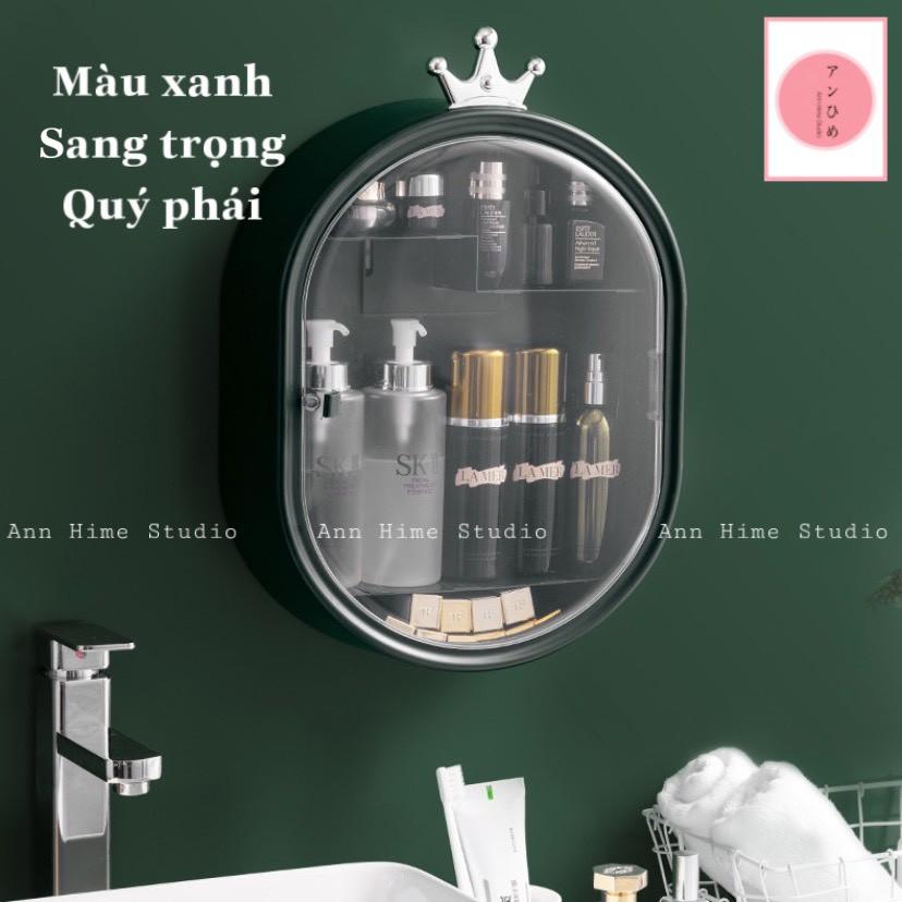 Kệ Đựng Mỹ Phẩm Treo Tường Kiểu Vương Miện, Giá Đựng Mỹ Phẩm Vương Miện