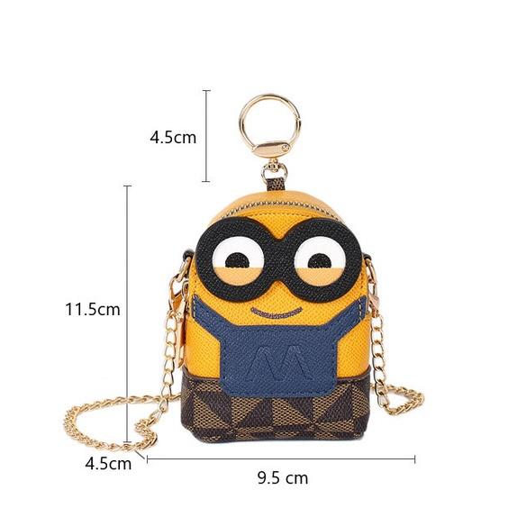 Túi Đeo Chéo Mini Hình Minion KÈM HỘP Ngộ Nghĩnh Đáng Yêu Siêu Cưng, Đựng Vừa Son.