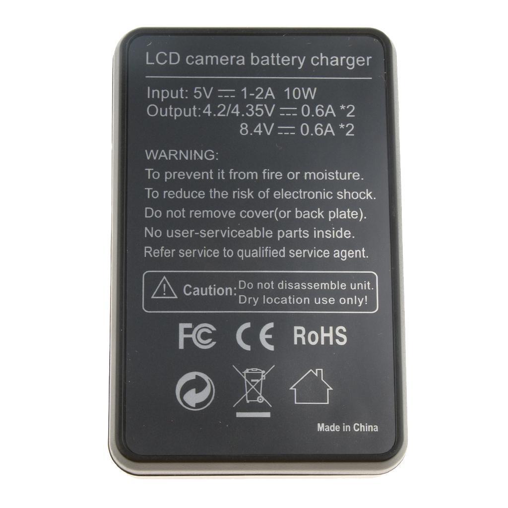 LCD Display USB Dual Battery Charger Kit For GoPro Hero 5 6 Black AHDBT-501