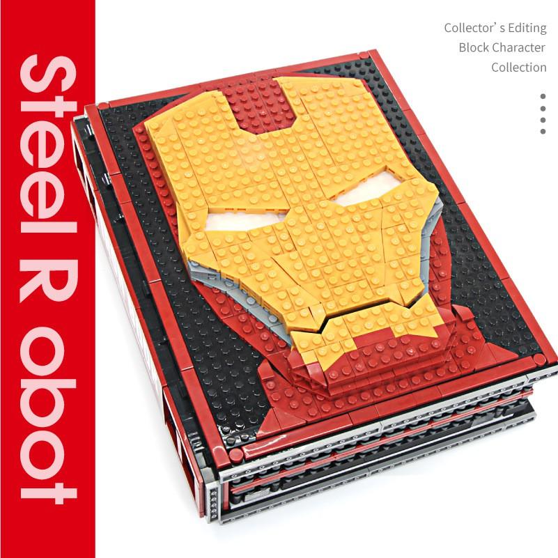 Đồ chơi Lắp ghép BOOK 52 Minifigures Sắt Bộ Sách Super Hero Nhân Vật Bộ Sưu Tập Siêu Anh Hùng Iron Man SPiderman 64075