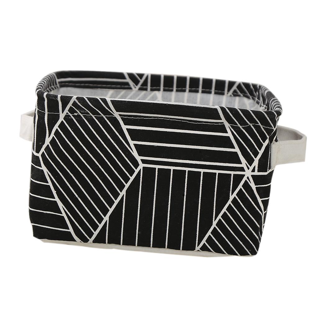 PE Lined Storage Basket Clothes Organizer Bag Bathroom Laundry Hamper 1#