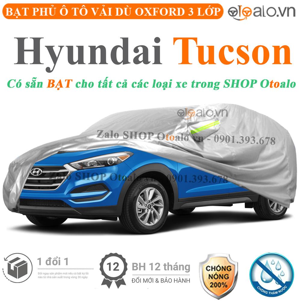 Bạt che phủ xe ô tô Hyundai Tucson vải dù 3 lớp CAO CẤP BPXOT - OTOALO