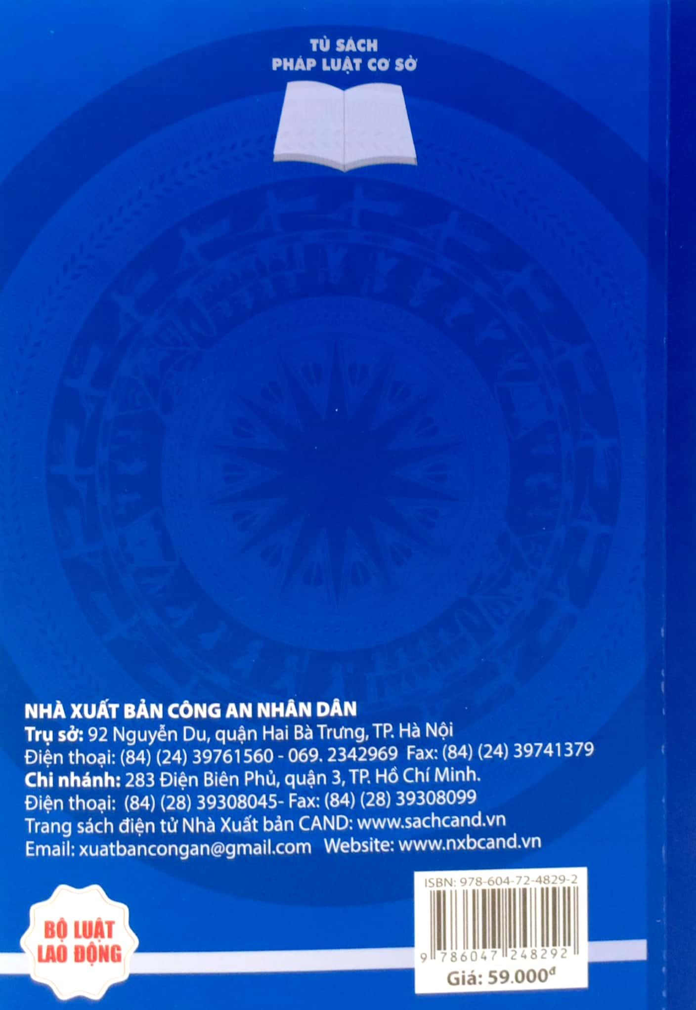 Sách Bộ Luật Lao Động Của Nước Cộng Hòa Xã Hội Chủ Nghĩa Việt Nam (Áp Dụng Từ Ngày 01-01-2021)