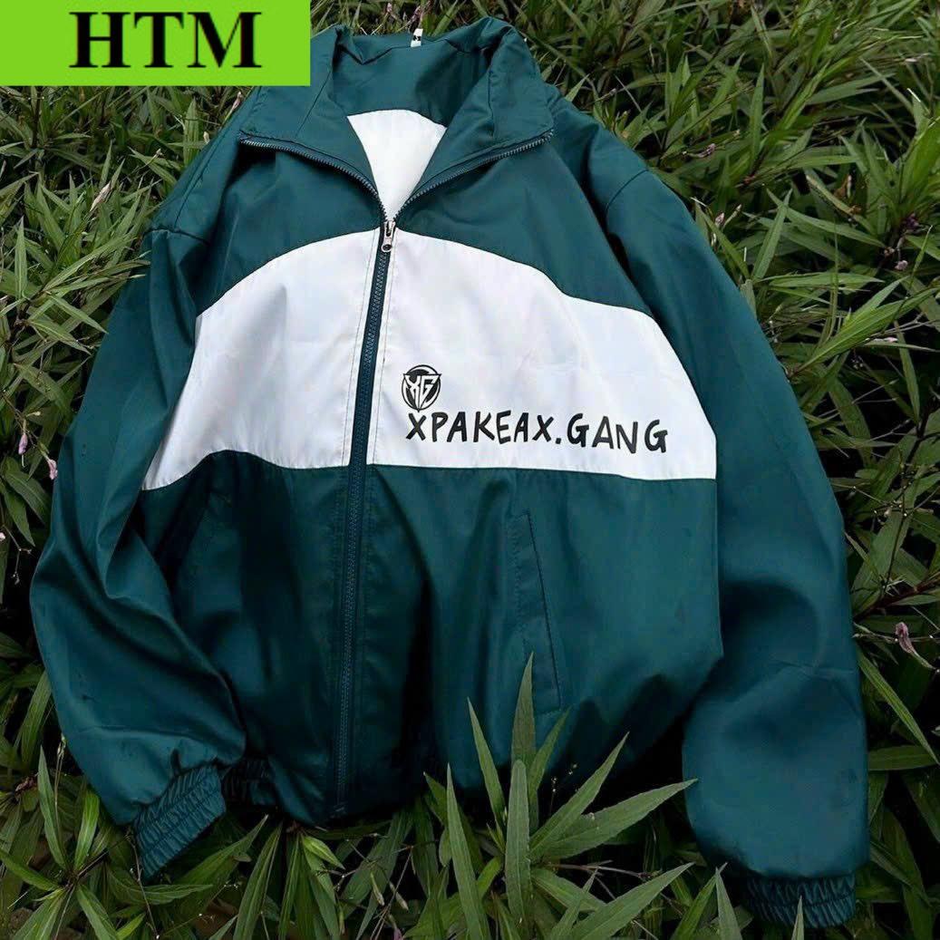 Áo Khoác Dù Nam Nữ Có 2 Lớp Vải Gió Mặc Mát Mẻ Logo In Chữ XPAKEAX.GANG HTM FASHION