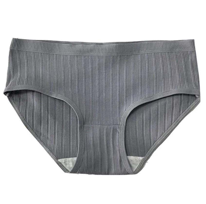 Quần lót nữ cotton gân tăm viền thun, thoáng khí, thấm hút mồ hôi, thoải mái Wo