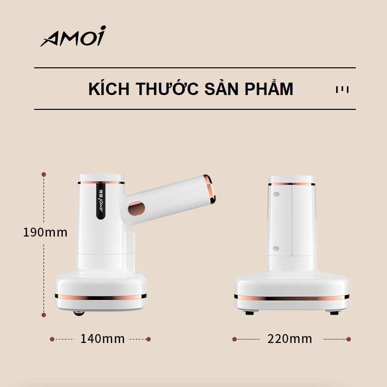 Máy hút bụi giường nệm, sofa, tia UV diệt bọ rệp không dây 3in1 Wireless Dust Mite Cleaner