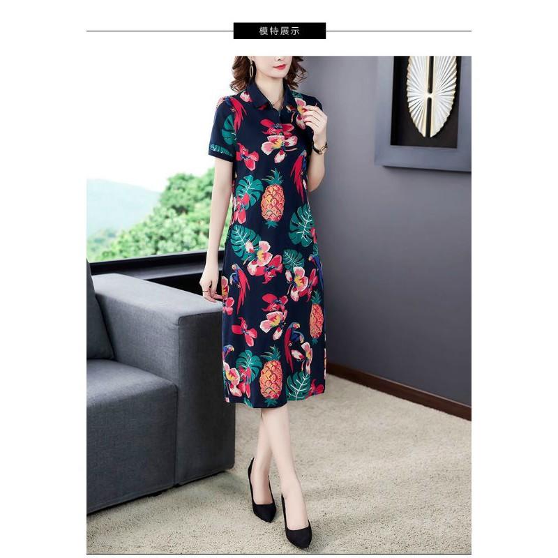 ̀ ̣̂ ĐẦM SUÔNG THUN HOẠ TIẾT CAO CẤP