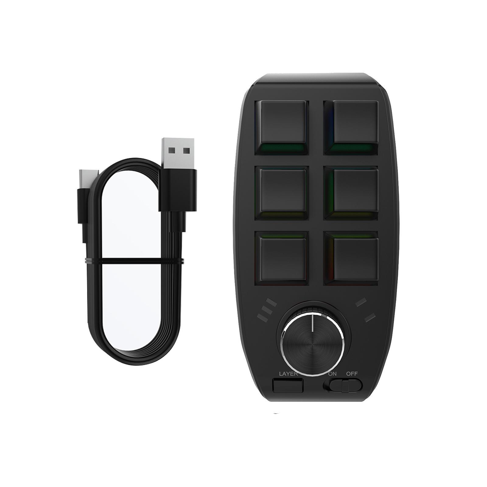 Keyboard Upgrade Parts with Knob Portable RGB for Volume Control Gaming