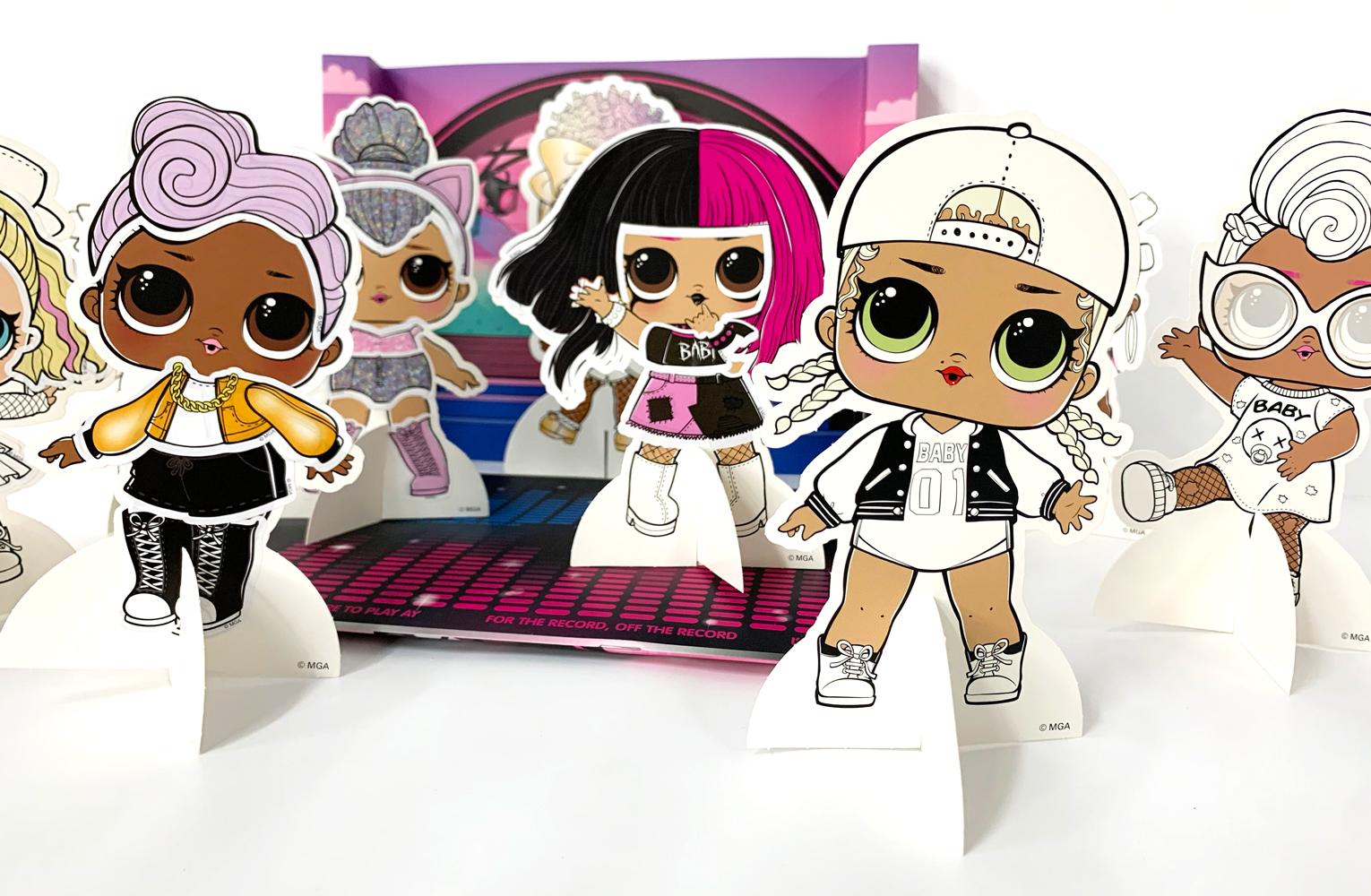 Lol Surprise! Remix Fashion Dress Up With 8 Paper Dolls &amp; Stickers Gift Set