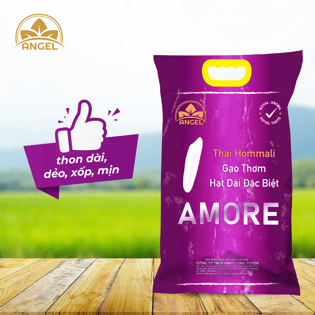 Gạo Thái Hom Mali Angel túi 5kg