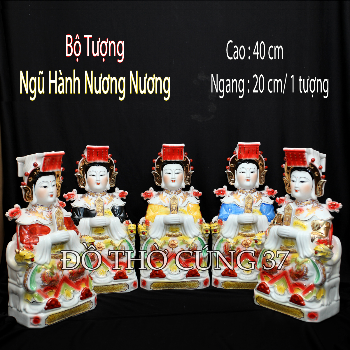 Bộ tượng 5 Mẹ Ngũ Hành
