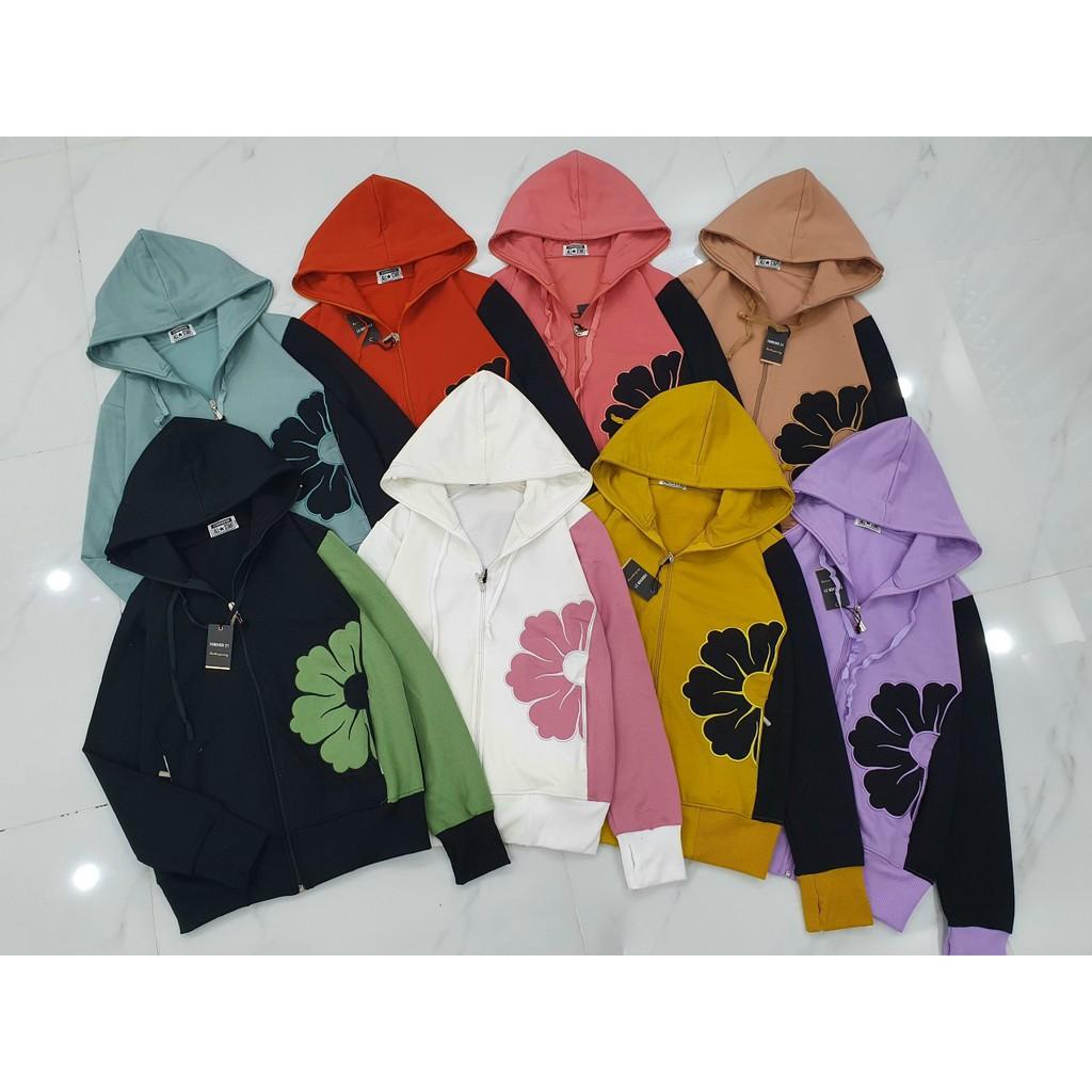 Áo khoác nỉ thun coton da cá chống nắng cao cấp nhiều màu MS02 Freesize 40- 56kg