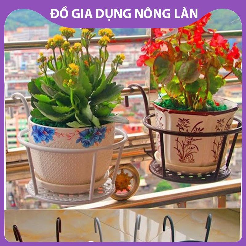 Móc sắt tròn treo chậu hoa ban công (giá đỡ tròn treo ban công) siêu đẹp NL shop