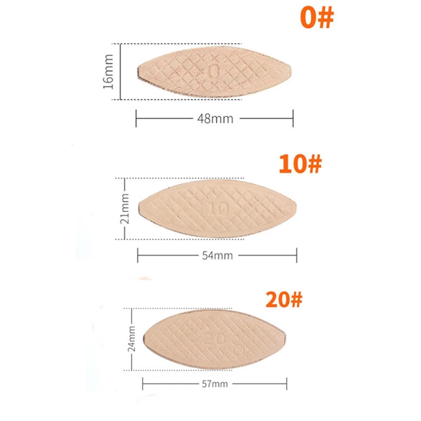 100Pcs Wood Joining Biscuits Handcraft Beech Wood Chips Woodworking Projects