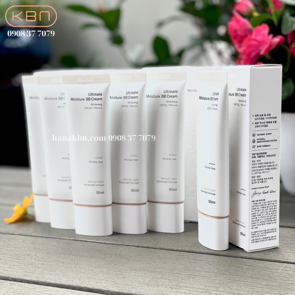 Combo 5 Kem Chống Nắng Dưỡng Trắng Ultimate Moisture BB Cream + Tặng 1 Kem Chống Nắng Ultimate Moisture BB Cream