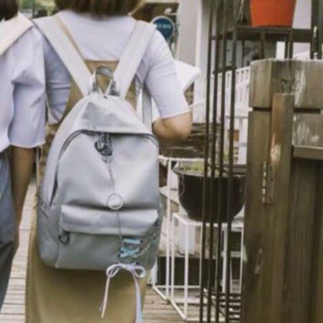 Balo thời trang kèm quà tặng từ shop - Xám - 28 38cm