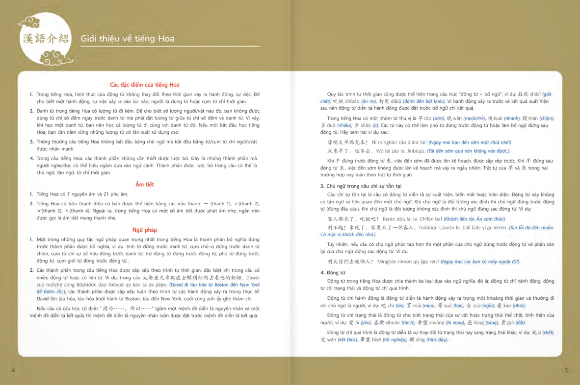 Sách - Giáo Trình Tiếng Hoa Đương Đại - Sách Bài Học 1-2