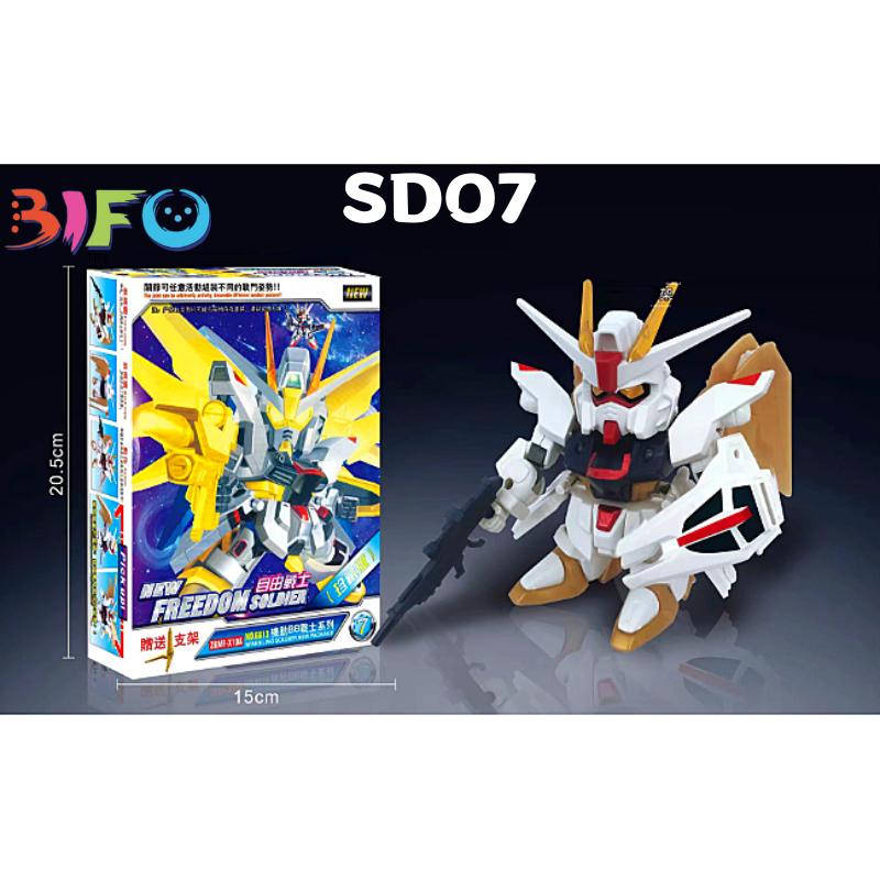 Mô hình lắp ráp bằng nhựa Gundam giá rẻ SD BB bộ sưu tập Destiny Freedom Thunder Justice Pulse-CLOUDSTOREV2