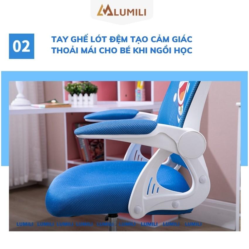 Ghế chống gù cho bé, ghế ngồi trẻ em H1 cao cấp có tay vịn nâng hạ độ cao xoay 360 độ