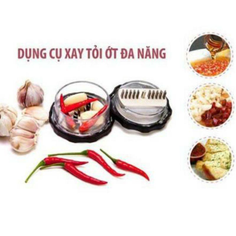 Dụng Cụ Ép Tỏi Cầm Tay Bằng nhựa và inox
