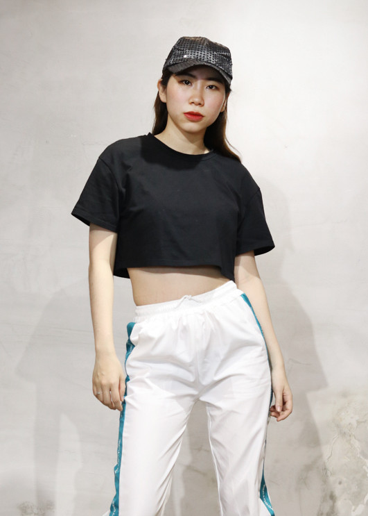 Áo Áo Croptop Ngắn Tay Form Rộng